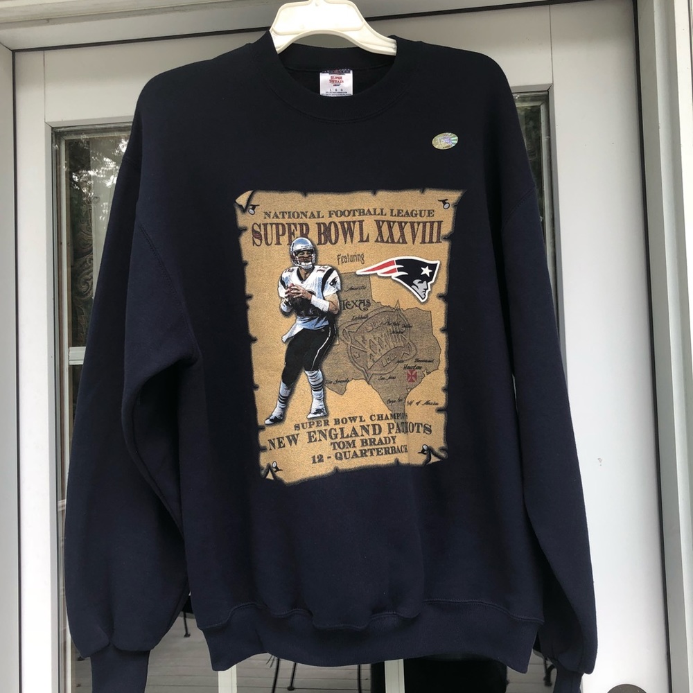 Tom Brady New England Patriots Crewneck 2004
